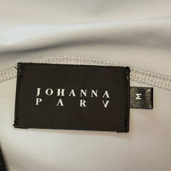 Johanna Parv Designer Sz M Stretchy Nylon Sprint Jumpsuit Grey new without tag - Picture 7 of 14